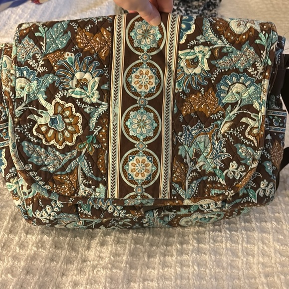 Women’s Vera Bradley Messenger Bag - Java Chip - Picture 2 of 14